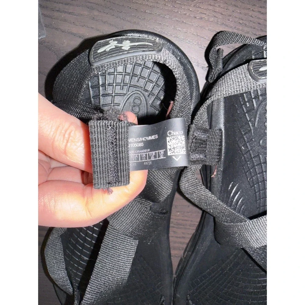 Chaco Z/Volv 2 Men's Sport Hiking Sandals Size M 12 Black Ecotread Soles NWOB